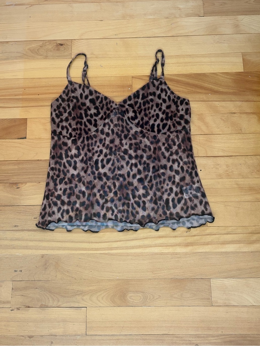 Ardene mesh Leopard Print Tank Top
